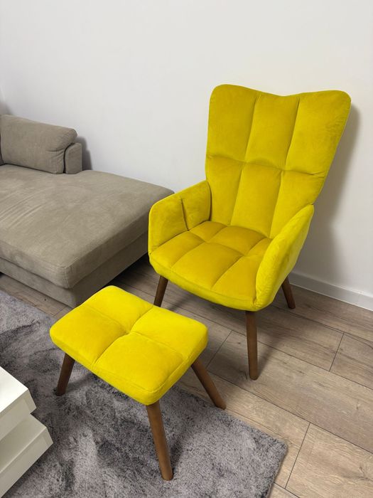 Fotoliu galben mustar