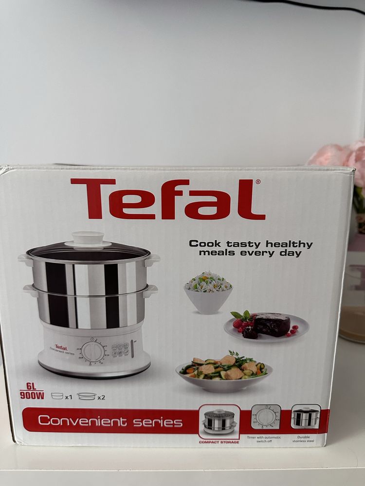 Aparat gatit cu aburi Tefal VC145130, 6 litri,NOU