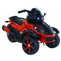 Motocicleta electrica cu 3 roti copii 2-6 ani Cct Eagle cu lumini Rosu