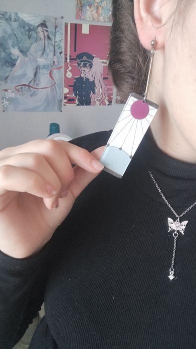 Серьги аниме косплей