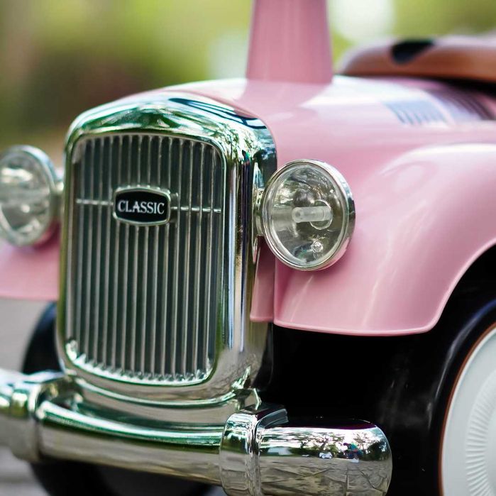 Masinuta premergator Kinderauto BJ665 Baby Car cu roti moi Pink