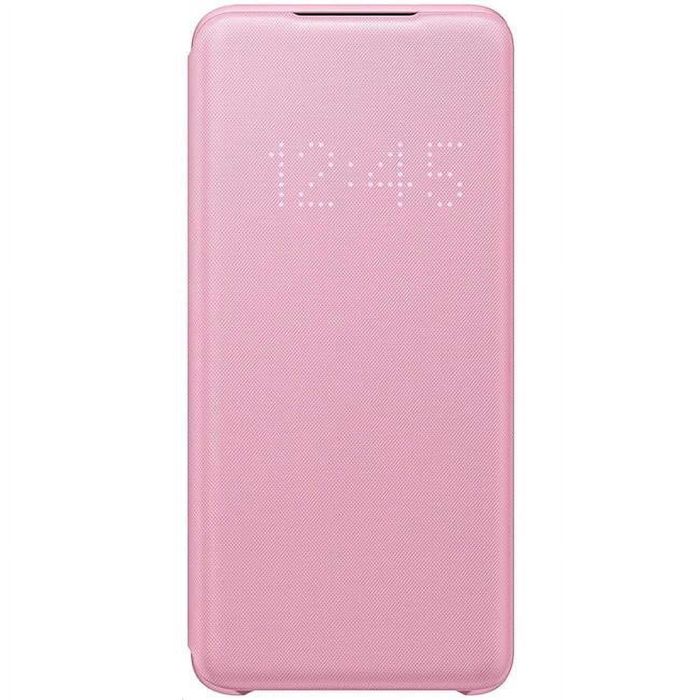 Husa originala Samsung Smart LED View Galaxy S20, roz, noua / EF-NG980