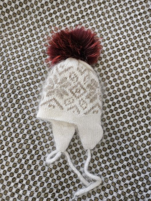 Шапка детская из козьего пуха