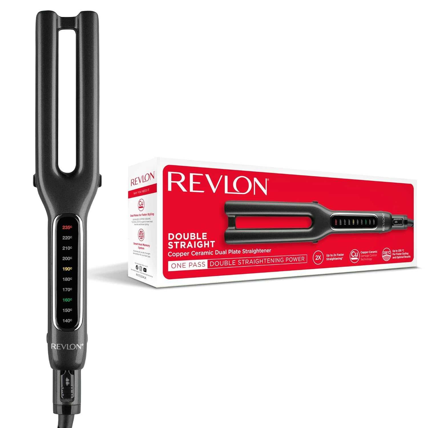 Нова Двойна преса за Коса REVLON One-Step Double Straight RVST2204E