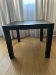 Vand masa neagra, de lemn, 55/55 cm