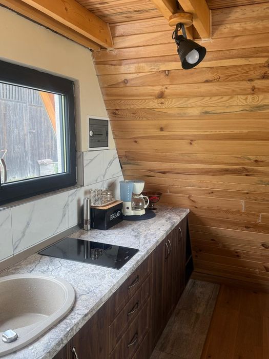 Cabană A frame cu ciubar de închiriat