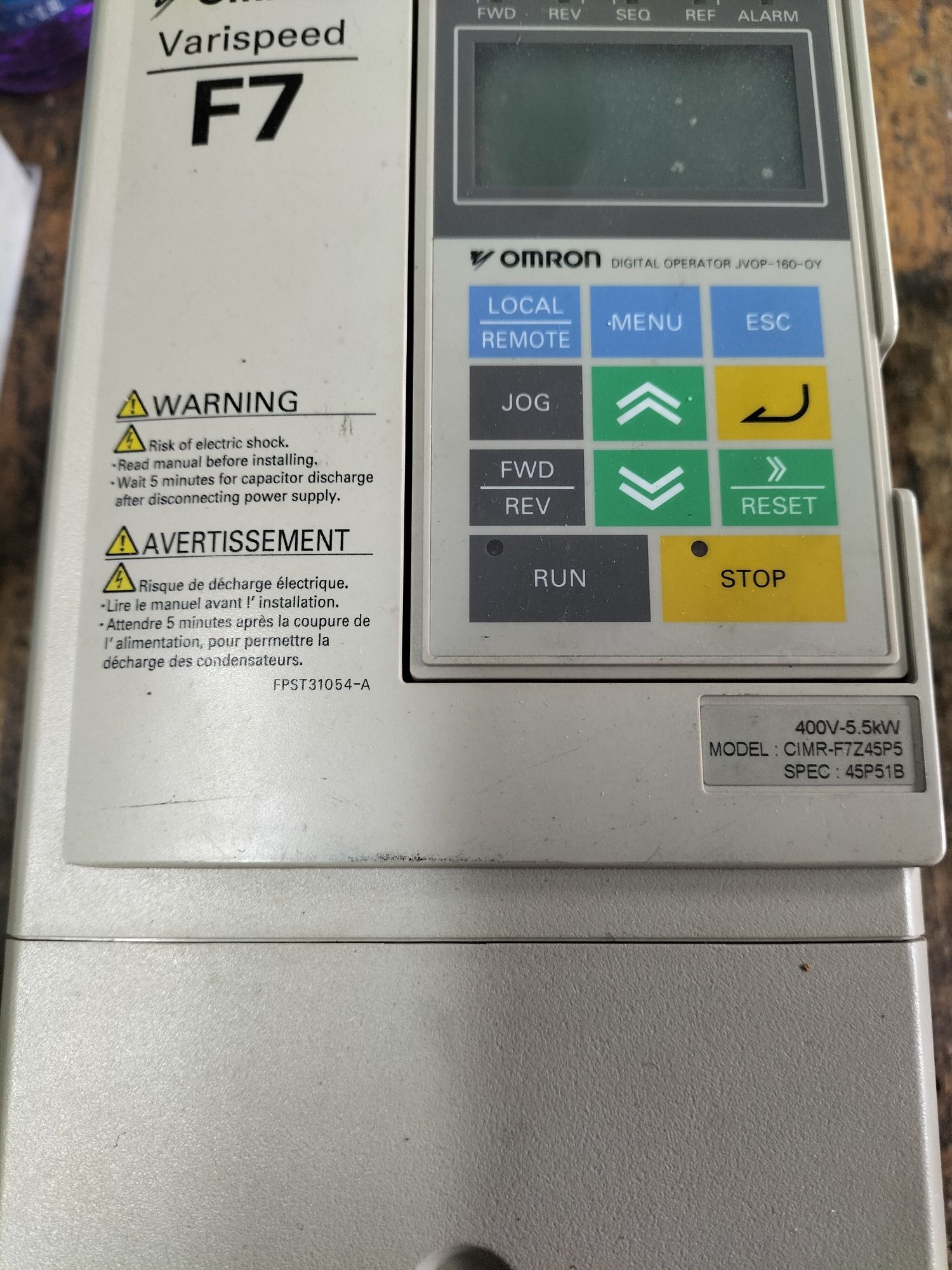 Convertizor de frecventa Omron 5,5 kw