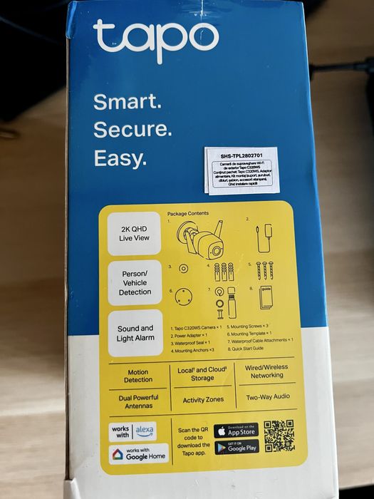 Camera supaveghere smart | Tapo C320WS - TpLink
