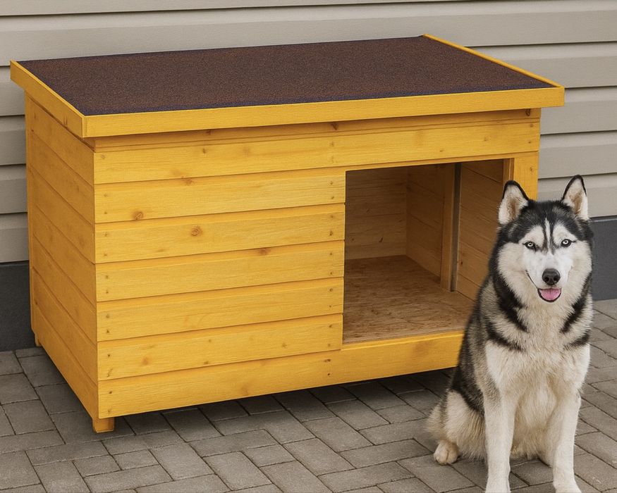 Утепленные Будки для собаки из дерево Алматы Конура собачья домик 7