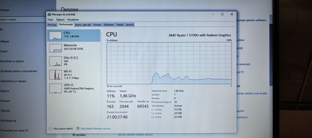 Laptop Lenovo Ideapad 1i_Ryzen 7 5600U_16GB DDR4_SSD 512GB_ca NOU