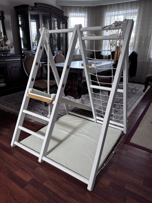 Горка деревянная детская дерево складной спортивный комплекс