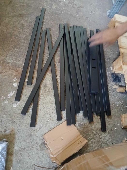 Cadru metalic pat Dreamzie 180 x 200 cm, inaltime 25 cm, negru