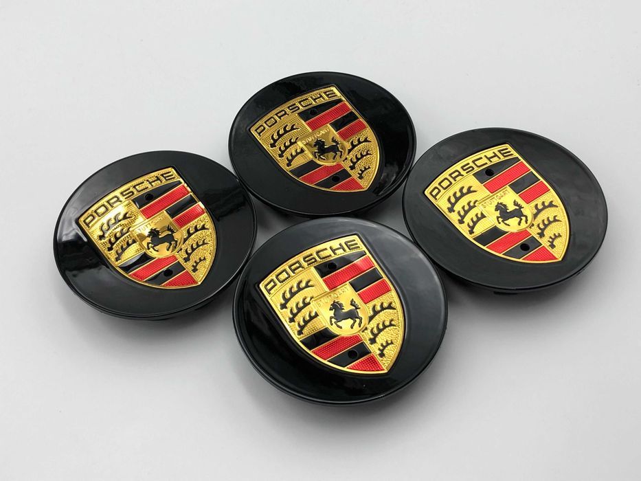 Capace Janta Compatibile PORSCHE 75 mm negru clasic