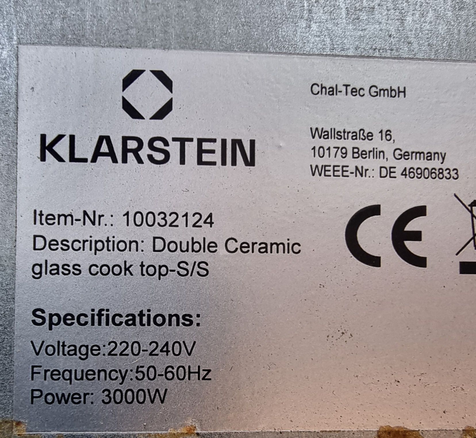 Инфрачервени котлони Klarstein 3000w