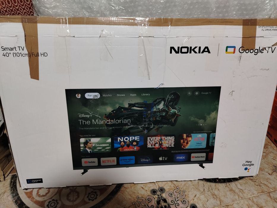 Televizor LED 40" Nokia Full HD, Smart TV, pt piese, ecran lovit