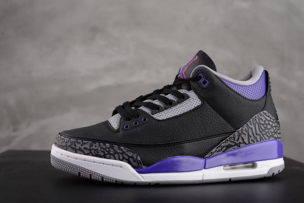 Air Jordan 3 Retro “Black Court Purple”