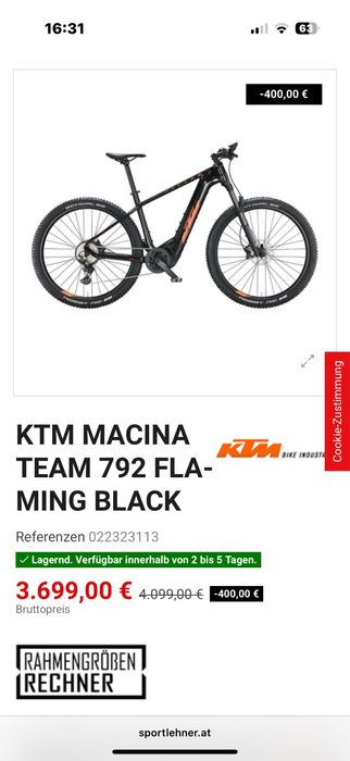 Bicicleta electrica KTM Macina