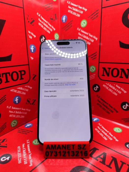 iPhone 15 Pro Max Amanet SZ Non Stop