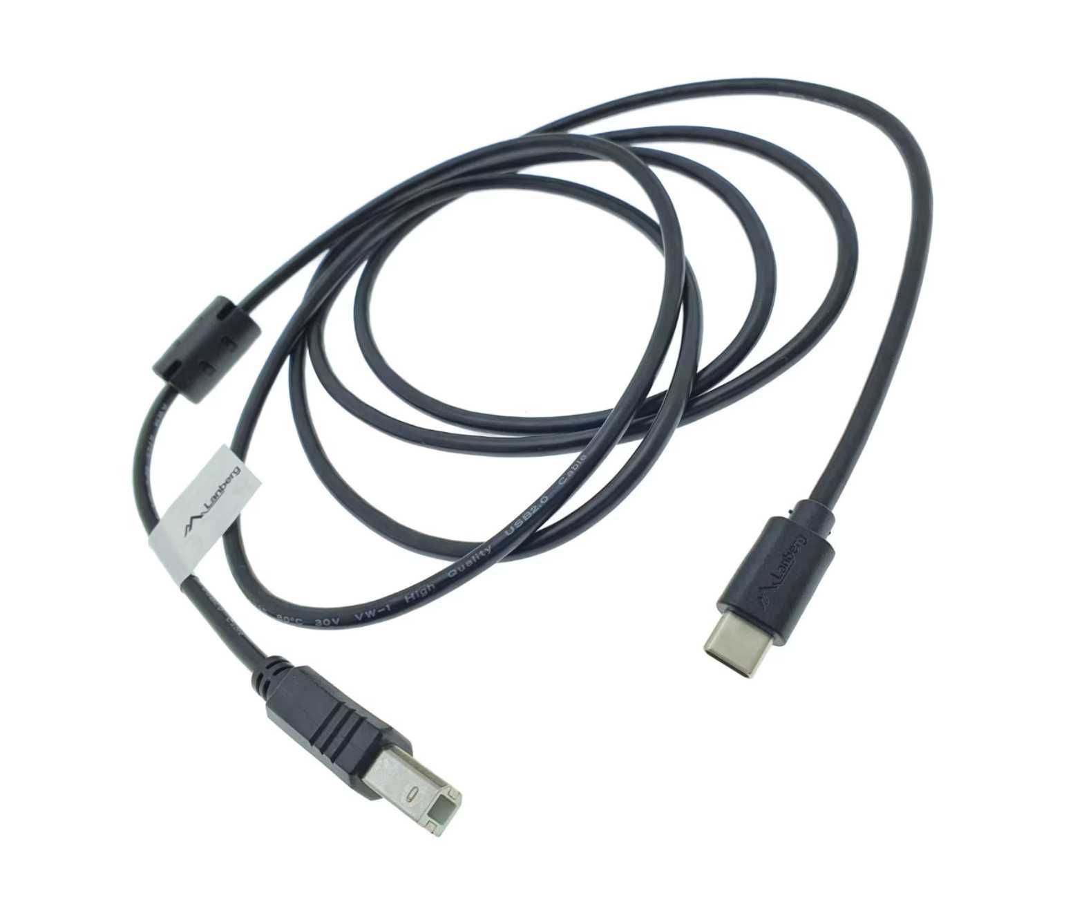 Cablu USB tip C imprimanta USB 2.0, 1.8 m, Lanberg, USB B la USB-C