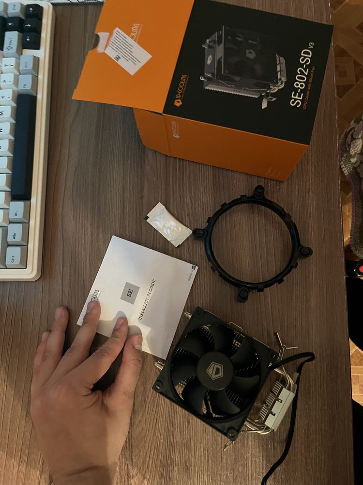 Кулер для процессора ID-COOLING SE-802-SD v3 (Новый) l DEEPCOOL (Б/У)
