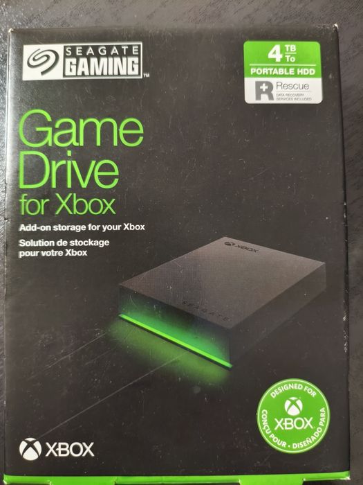 Продам новый внешний HDD диск 4ТБ, в стиле XBOX