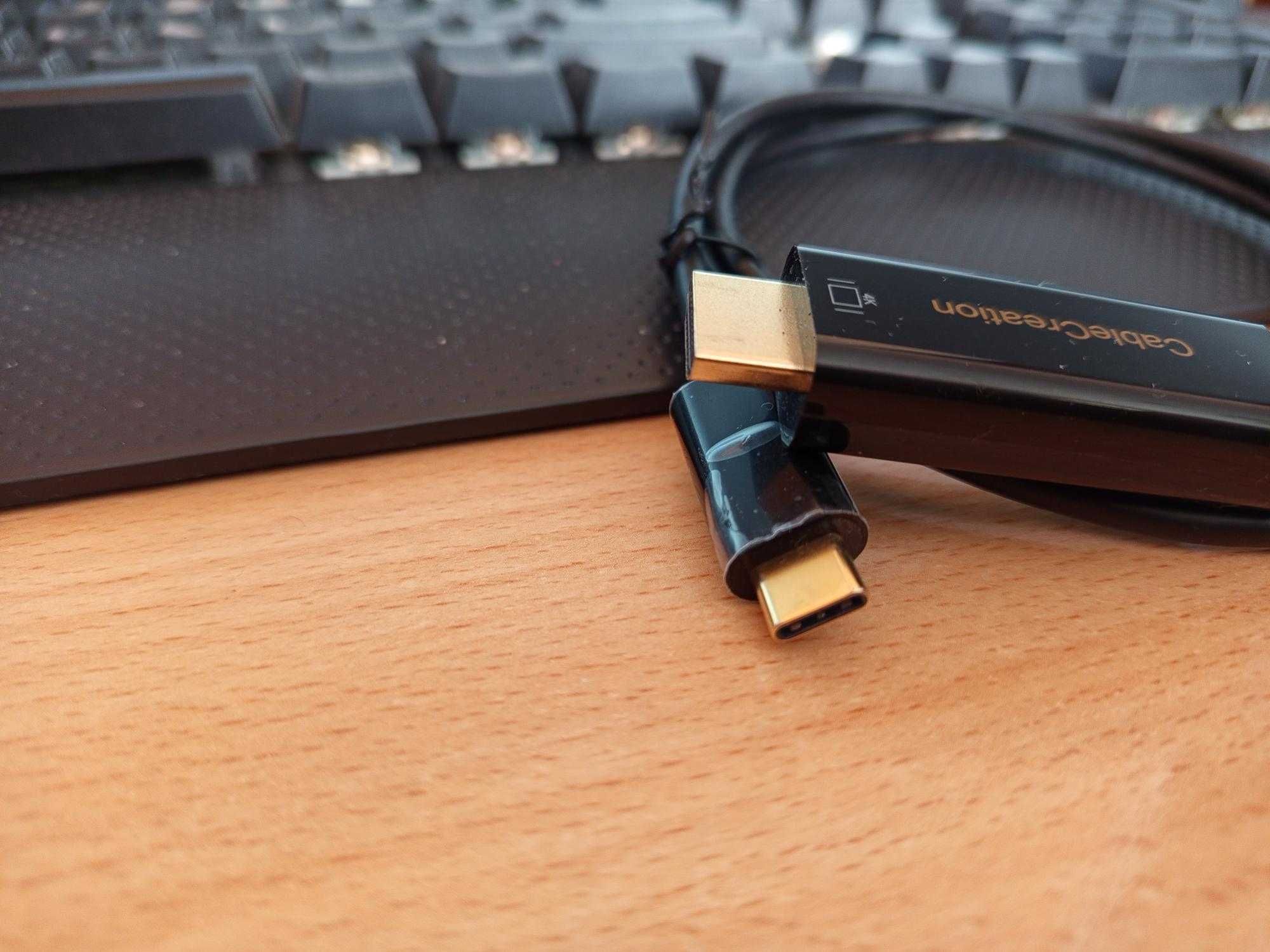 USB-C към HDMI за огледално показване от телефон на телевизор/монитор