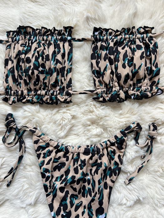 Costum de baie leopard print