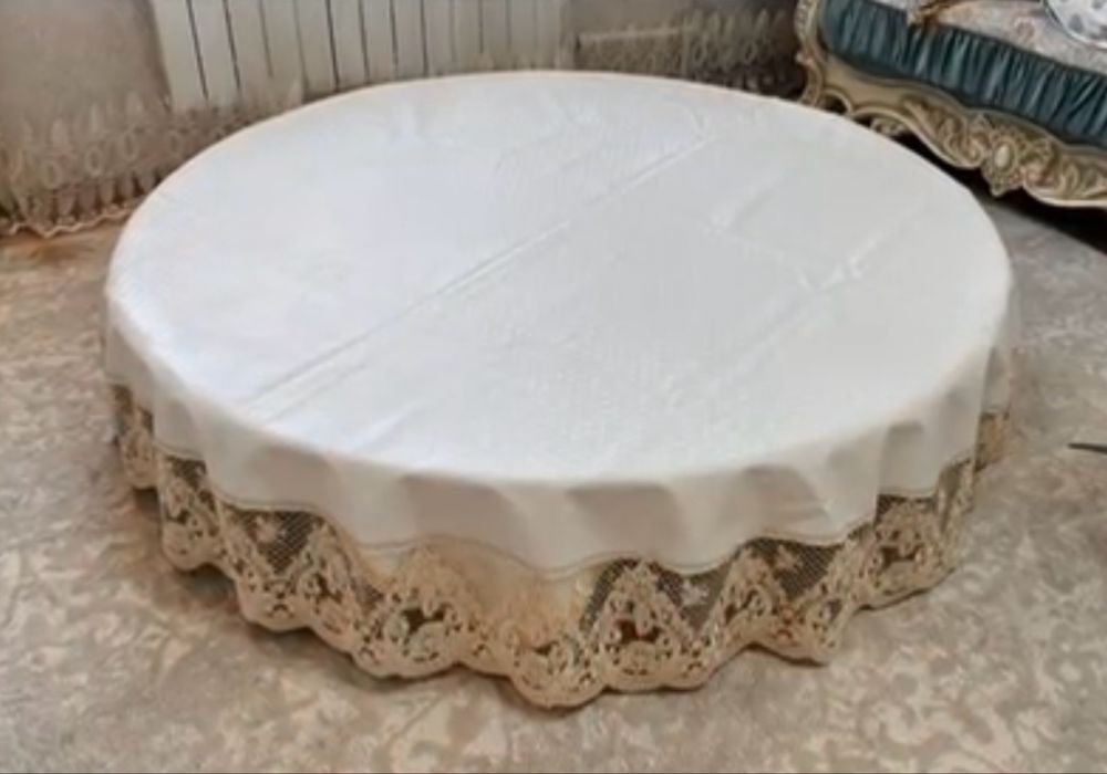 Скатерть дастархан эко кожа бахрома