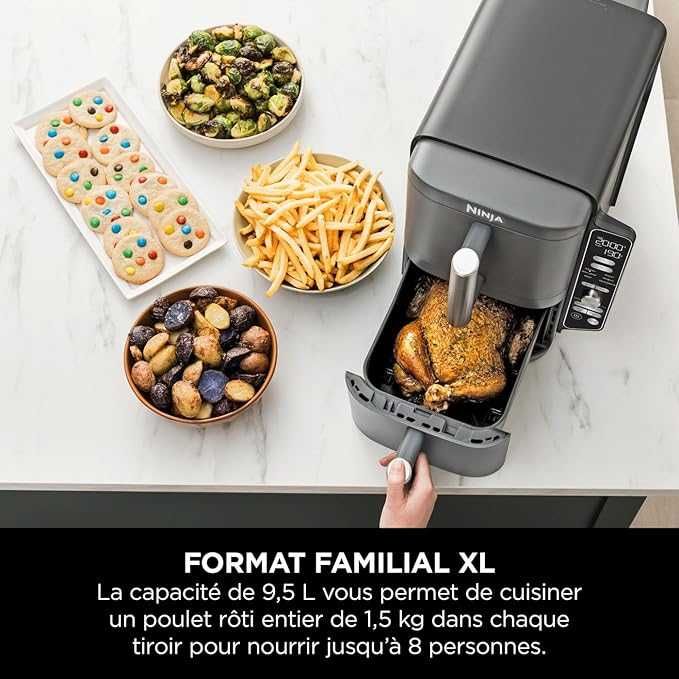 Фритюрник с горещ въздух Ninja Double Stack XL Air Fryer 9.5L(SL400EU)