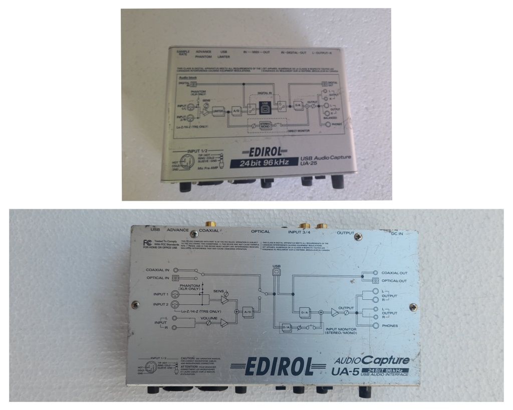 placa de captura/interfata Roland Edirol UA25 / UA-5  (instrumente)