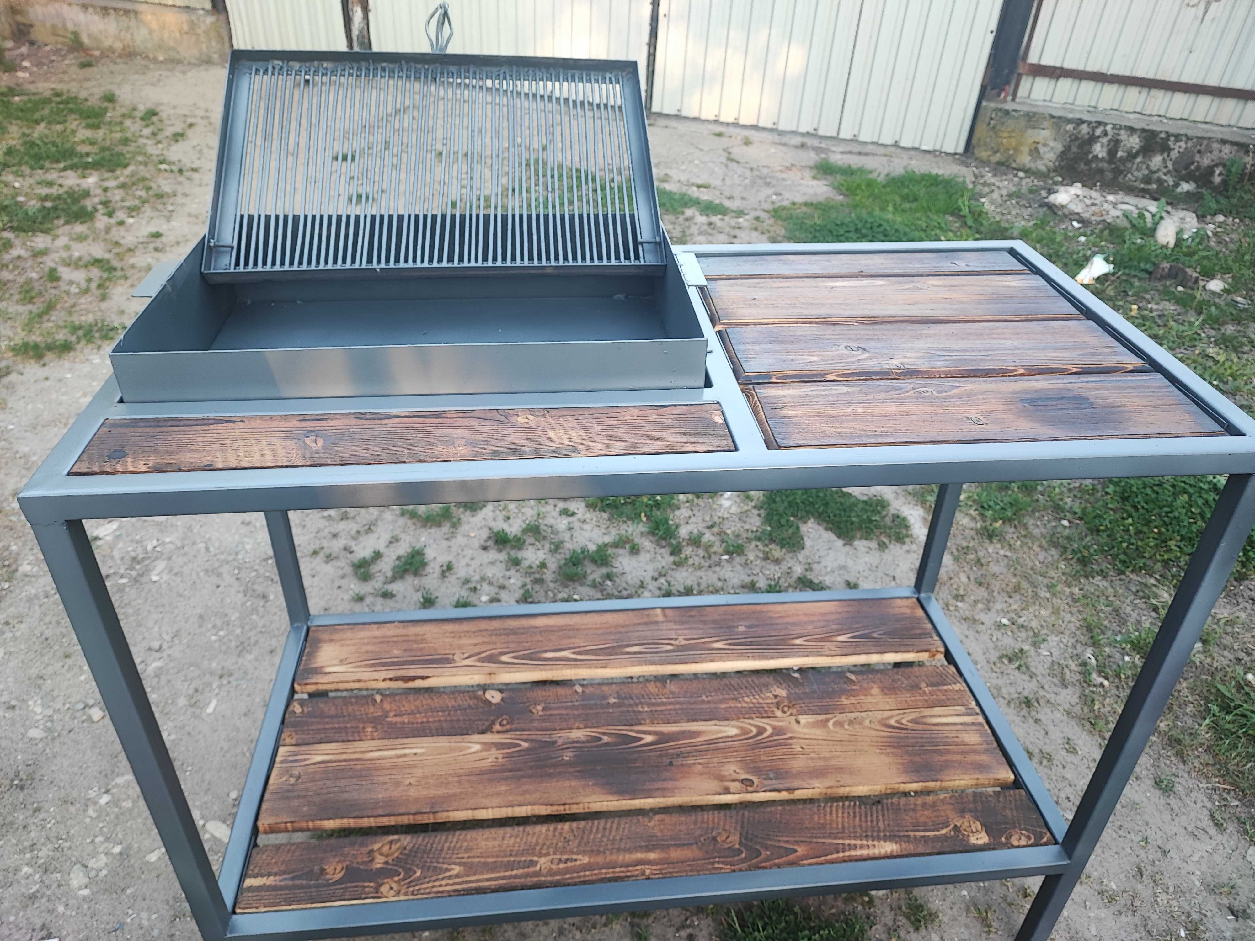 Grătar de grădină cu masuta 2