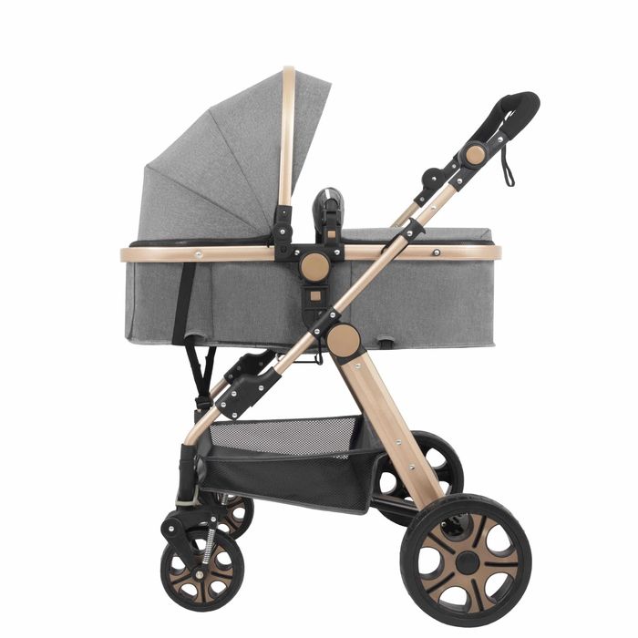 Carucior litle bird , cu suspensii , GRI 2in