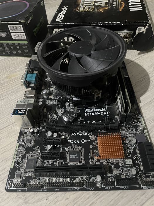 Сборка Материнская плата+Процессор+ОЗУ