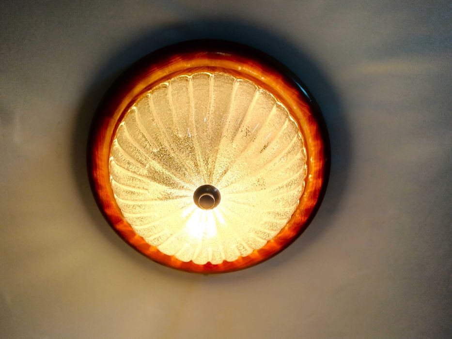 Plafoniera (1 din 2) Barovier i Toso, Murano, Art Deco, vintage