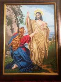 Гоблен в рамка: Исус и Мария Магдалена и други икони