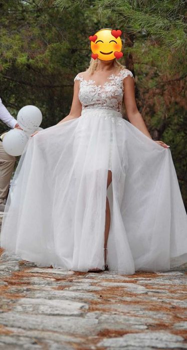 Rochie de mireasa din 2 piese