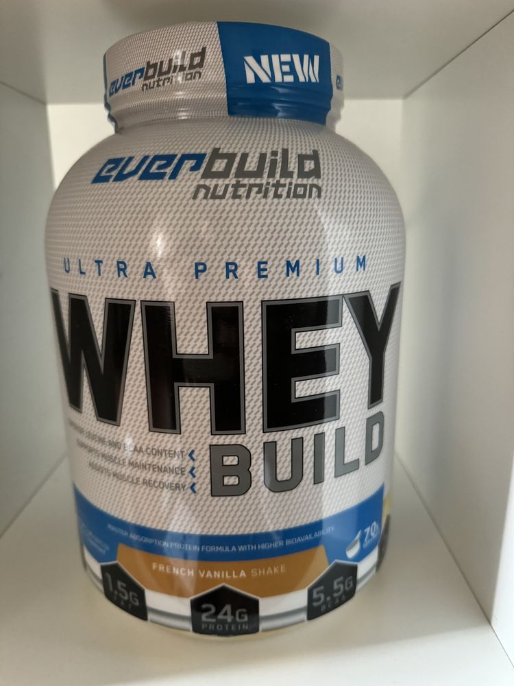 Proteine Everbuild Ultra Premium Whey Build French Vanilla 2.270 Kg