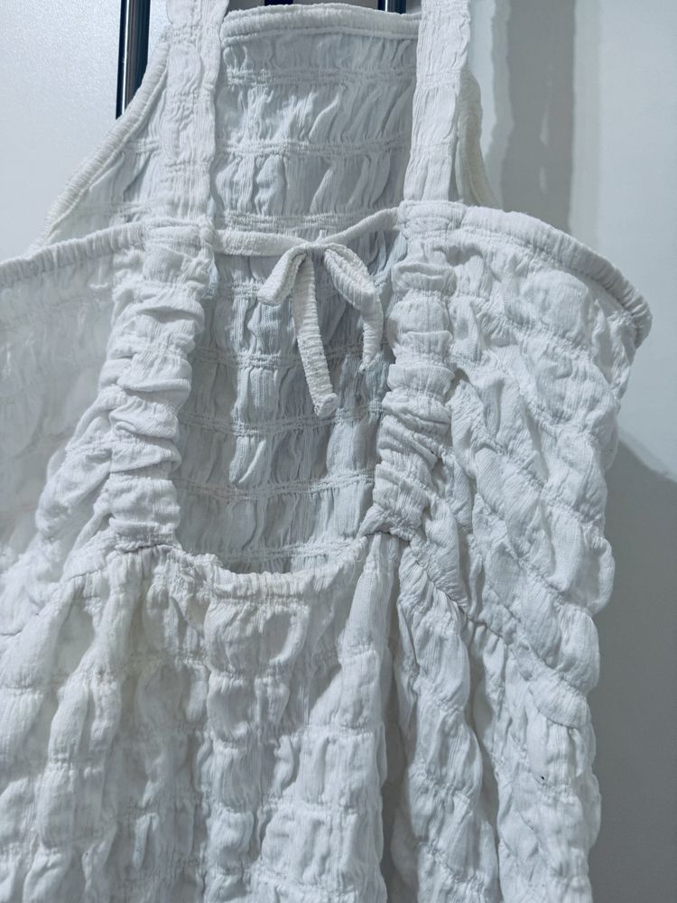 Лятна бяла рокличка на ZARA kids ръст 146-152