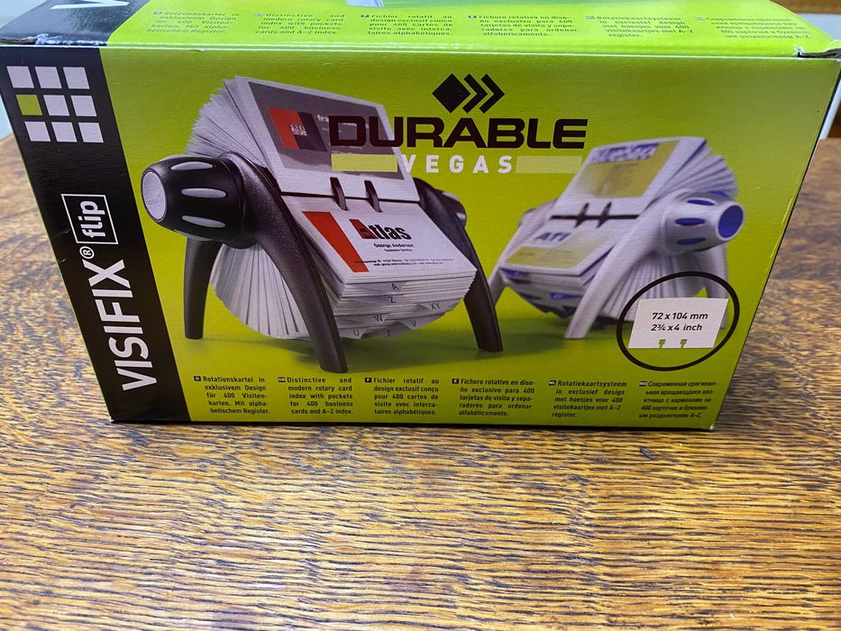 Clasor - suport carti de vizita (400 buc) - DURABLE Visifix Flip