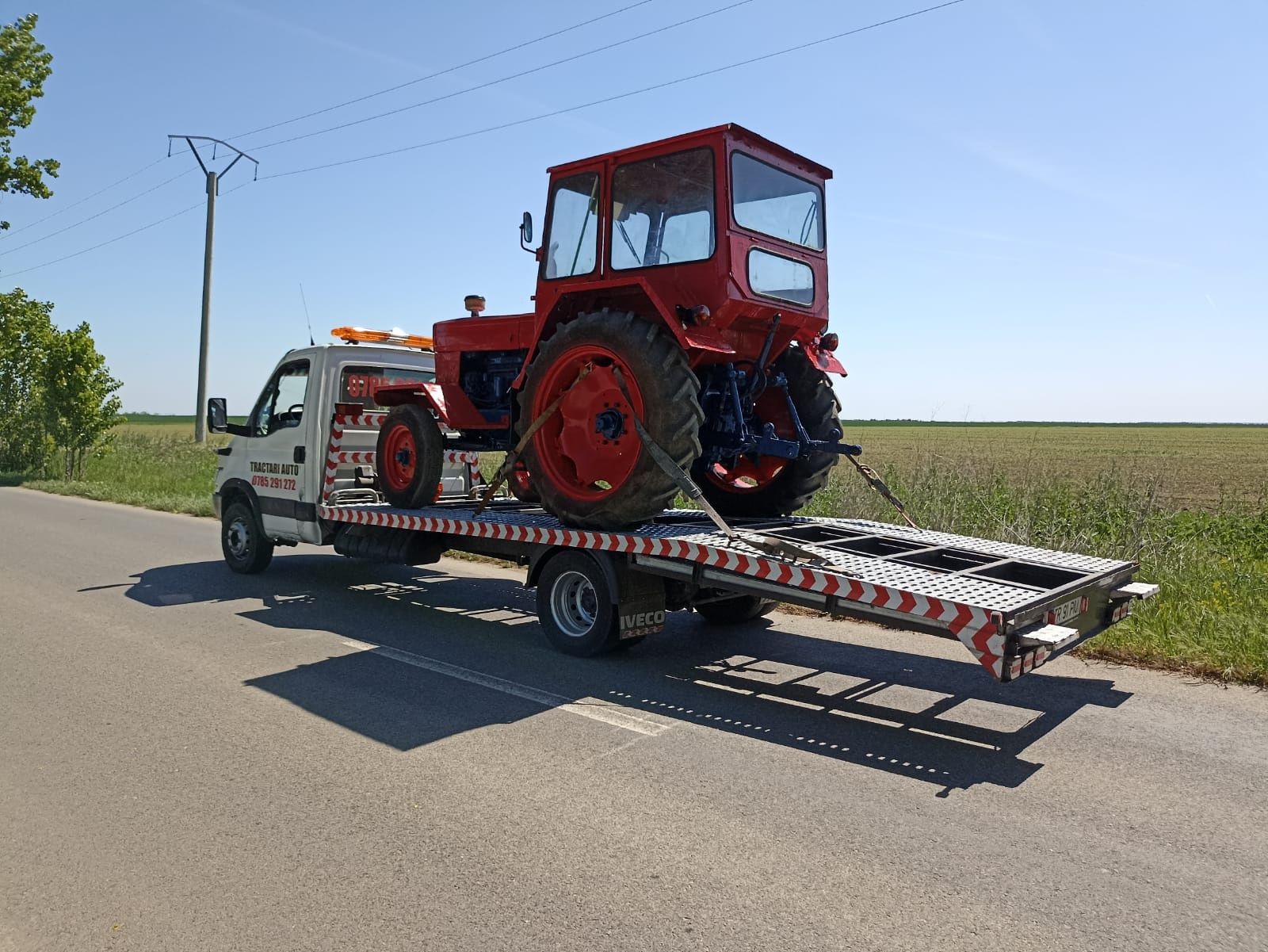 Tractari Auto Roșiori de Vede Transport Utilaje Tractor Combina Remorc