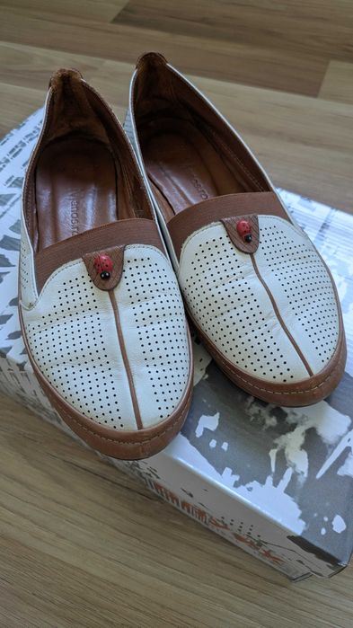Balerini dama, piele naturala, marime 37