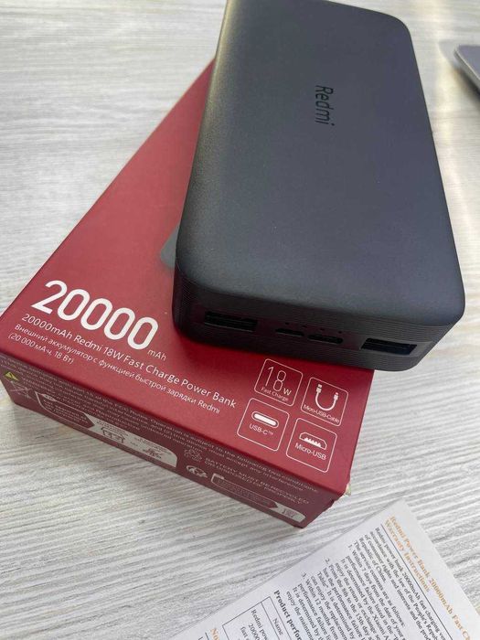 Redmi Power Bank PB200LZM, 20000 mA / soat, 18 Vt (Биринчи қўлдан)