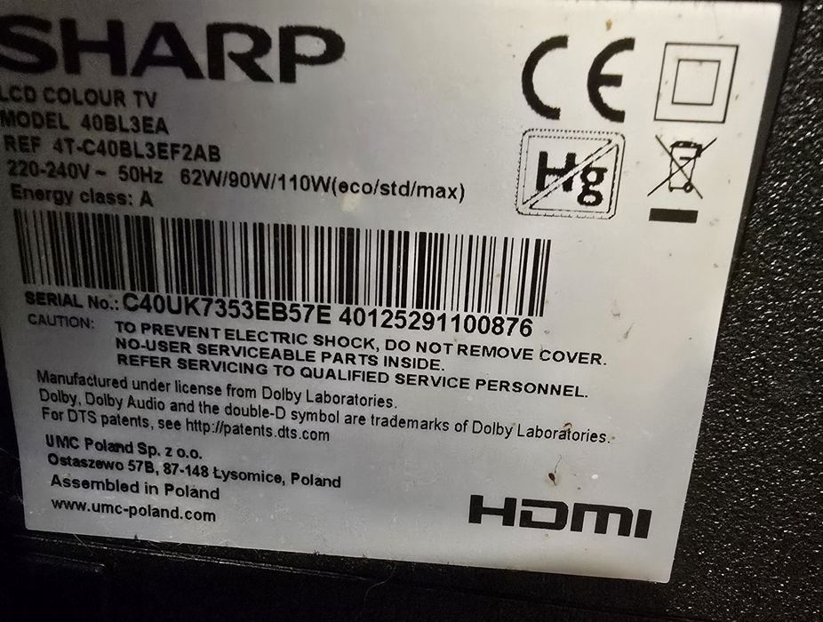 Televizor Sharp de vânzare