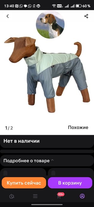 Дождевик для собаки