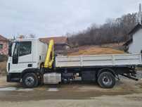 Transport marfa 7.5t cu macara