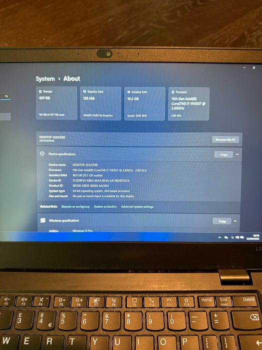 Lenovo i7 11th gen 16G RAM 512G SSD Thinkpad L13 Gen 2