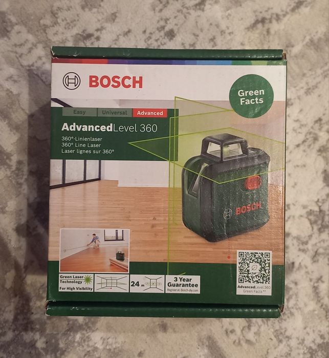 Bosch AdvancedLevel 360 - Nivela laser cu linii, 24 m, +/-0.4 mm/m, 2