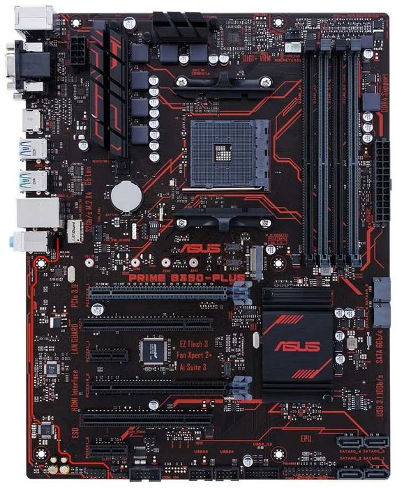Дъно Дънна платка ASUS PRIME B350-PLUS AM4 до Ryzen 9 5950x DDR4