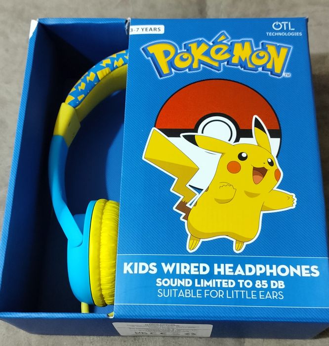 Слушалки с кабел Pokemon  от 3-7 години