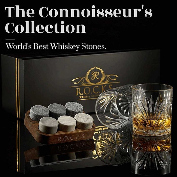 Set pahare cu pietre pentru racire whisky The Connoisseur's Set